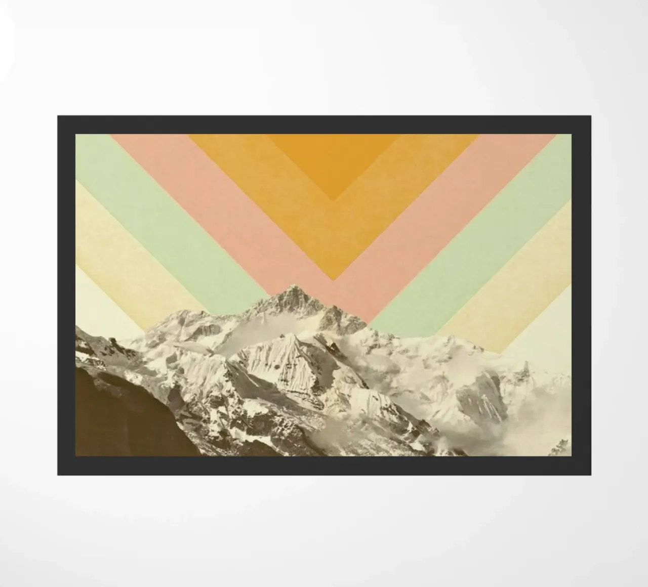 Mountainscape 2 doormat by Florent Bodart