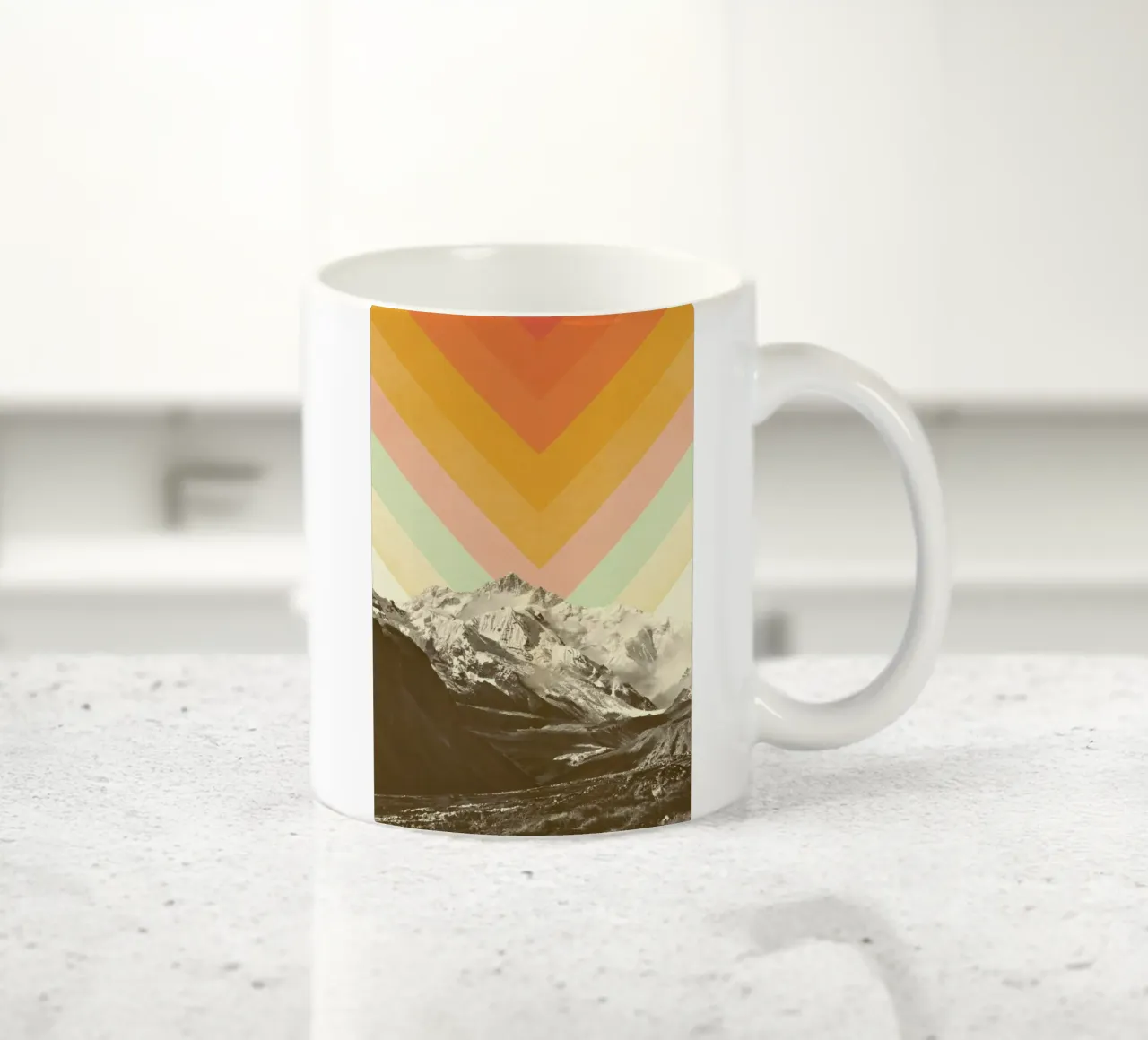 Mountainscape 2 tazza in ceramica da Florent Bodart