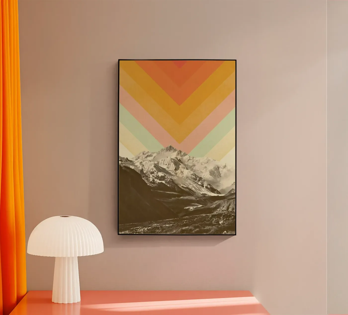 Mountainscape 2 acryl van Florent Bodart