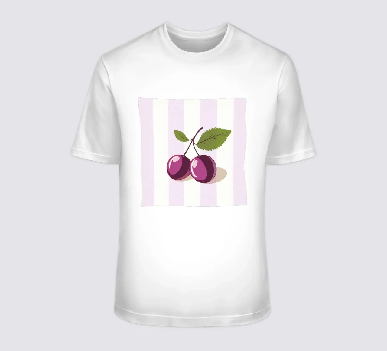 Strisce minimaliste in prugna t-shirt da Modern Muse