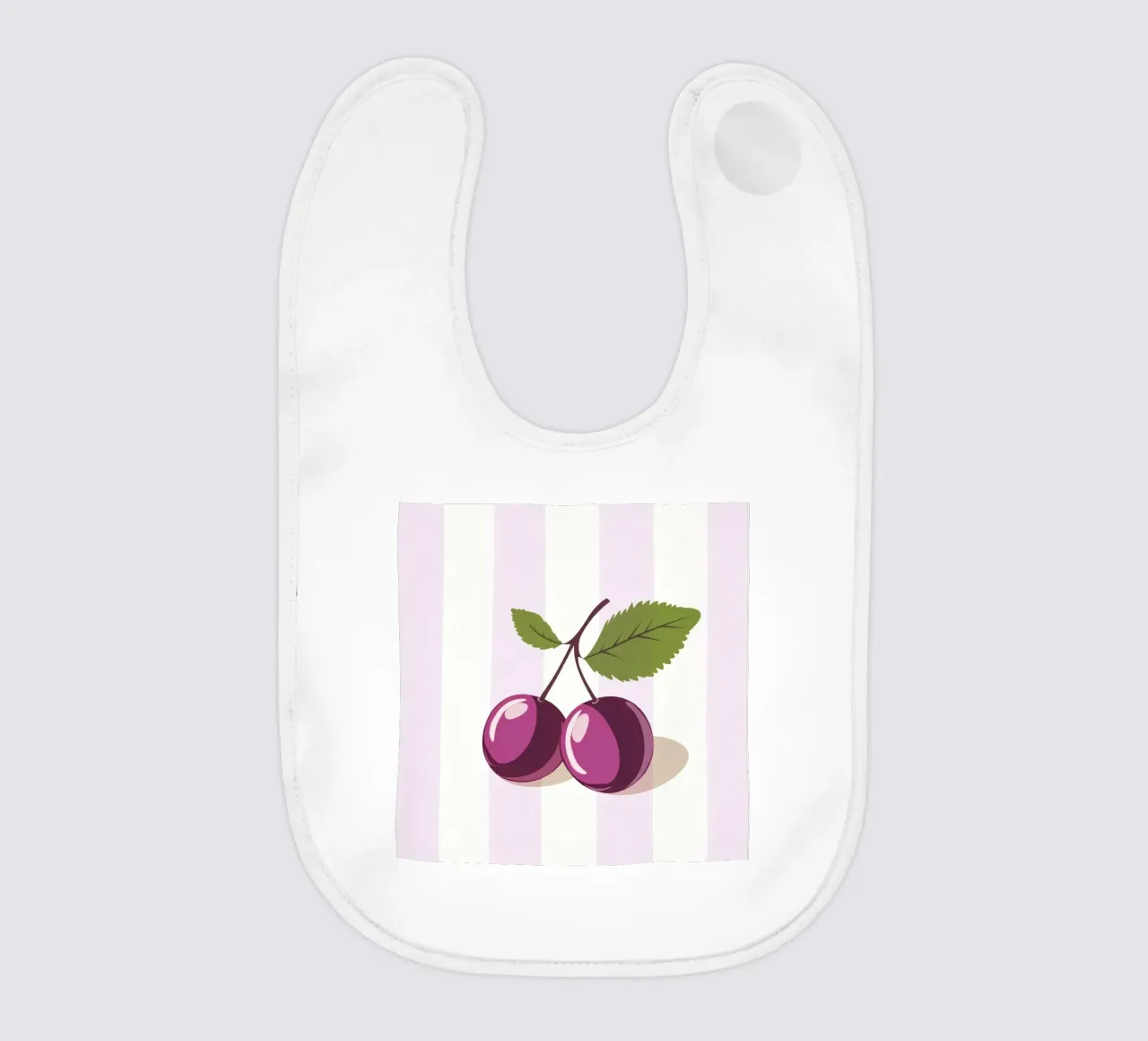 Strisce minimaliste in prugna bavaglino da Modern Muse