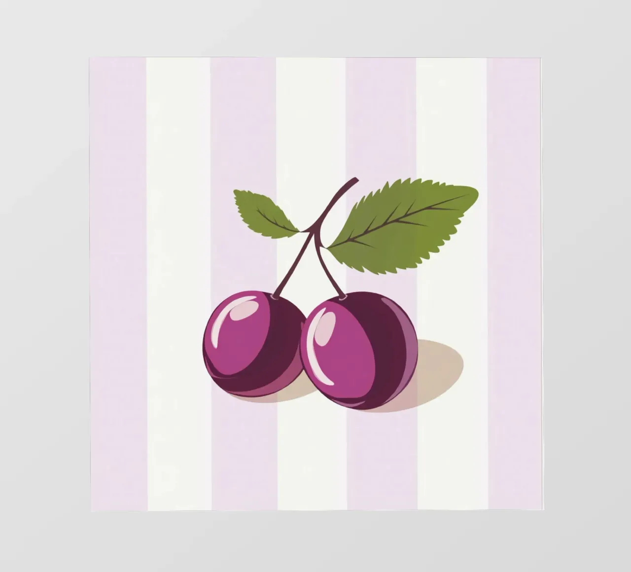 Strisce minimaliste in prugna telo in pvc da Modern Muse