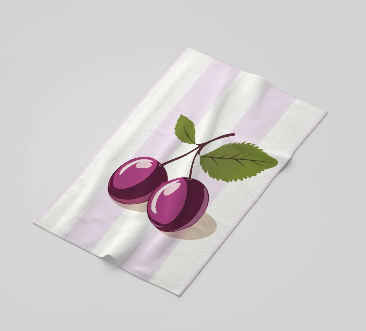 Strisce minimaliste in prugna telo mare da Modern Muse