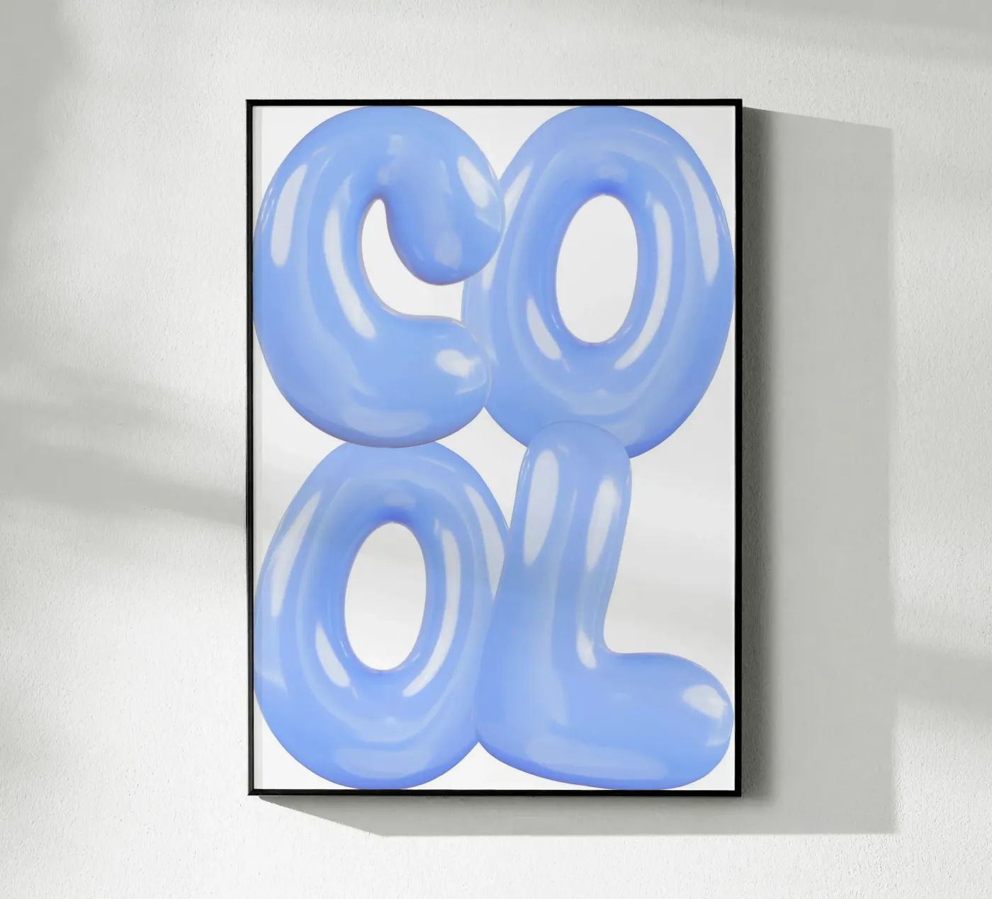 Statement Cool Blau plexiglas de Yaso Design & Art