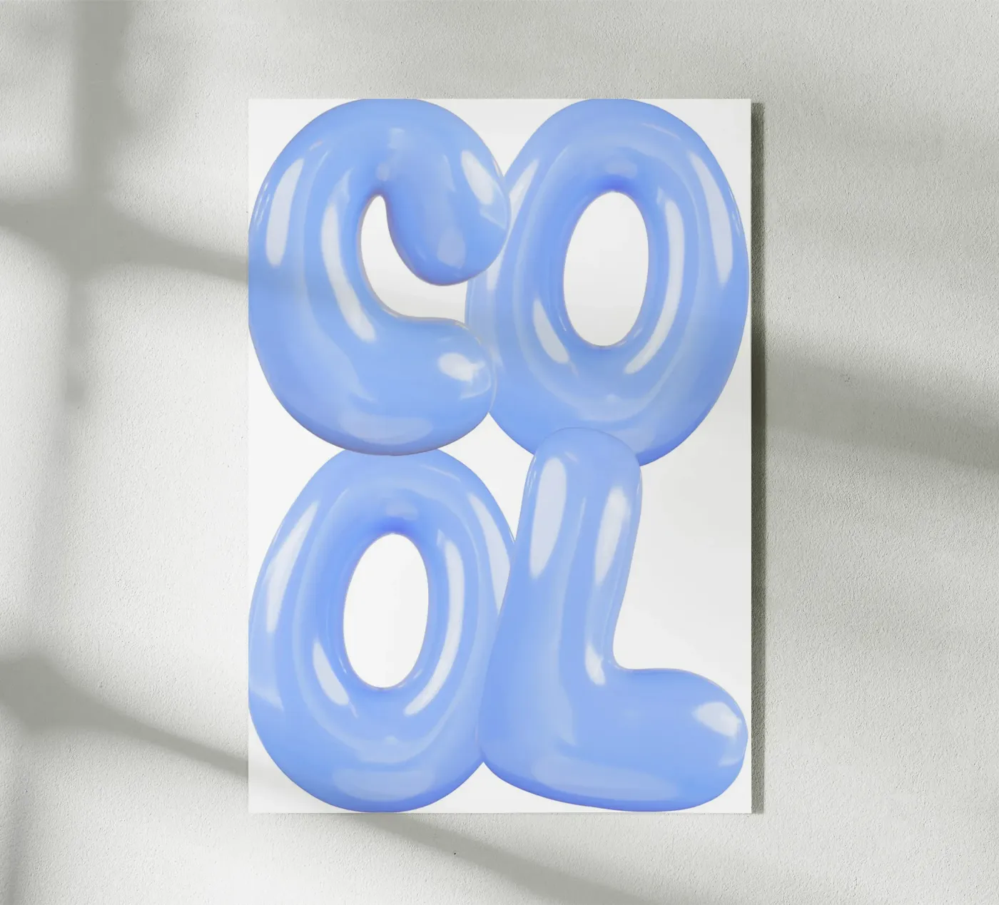 Statement Cool Blau plexiglas de Yaso Design & Art