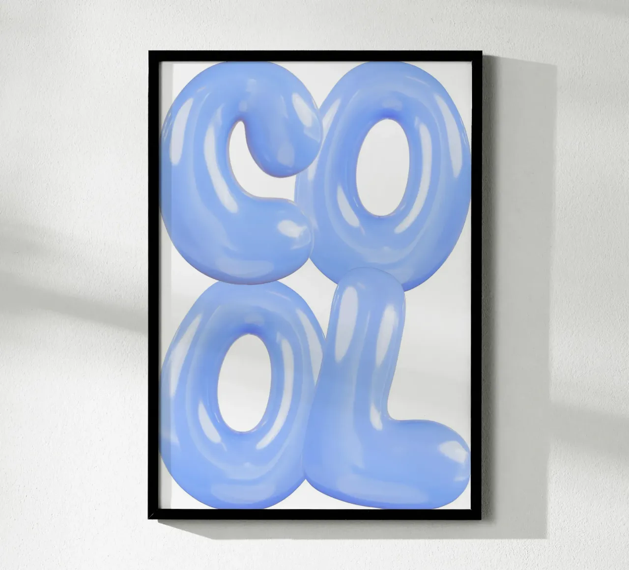 Statement Cool Blau poster by Yaso Design & Art