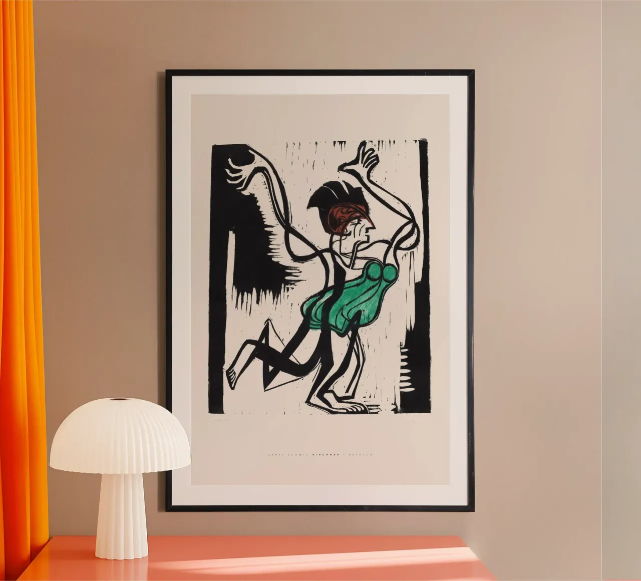 Ernst Ludwig Kirchner - Palucca poster con telaio in plastica da Old Masters
