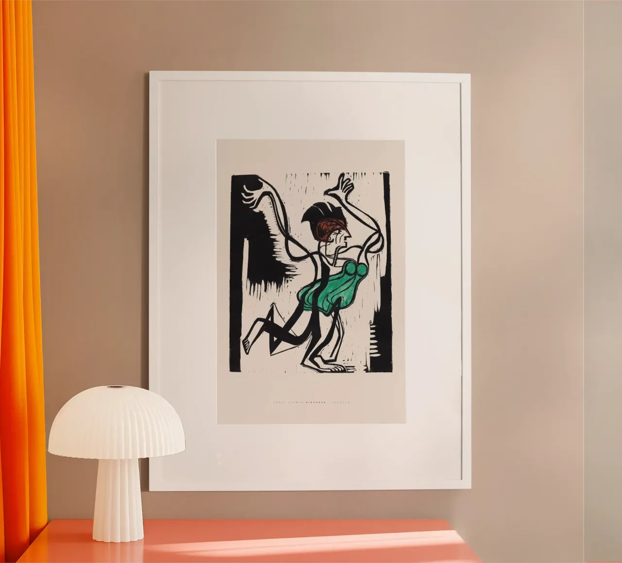 Ernst Ludwig Kirchner - Palucca poster con telaio in plastica da Old Masters