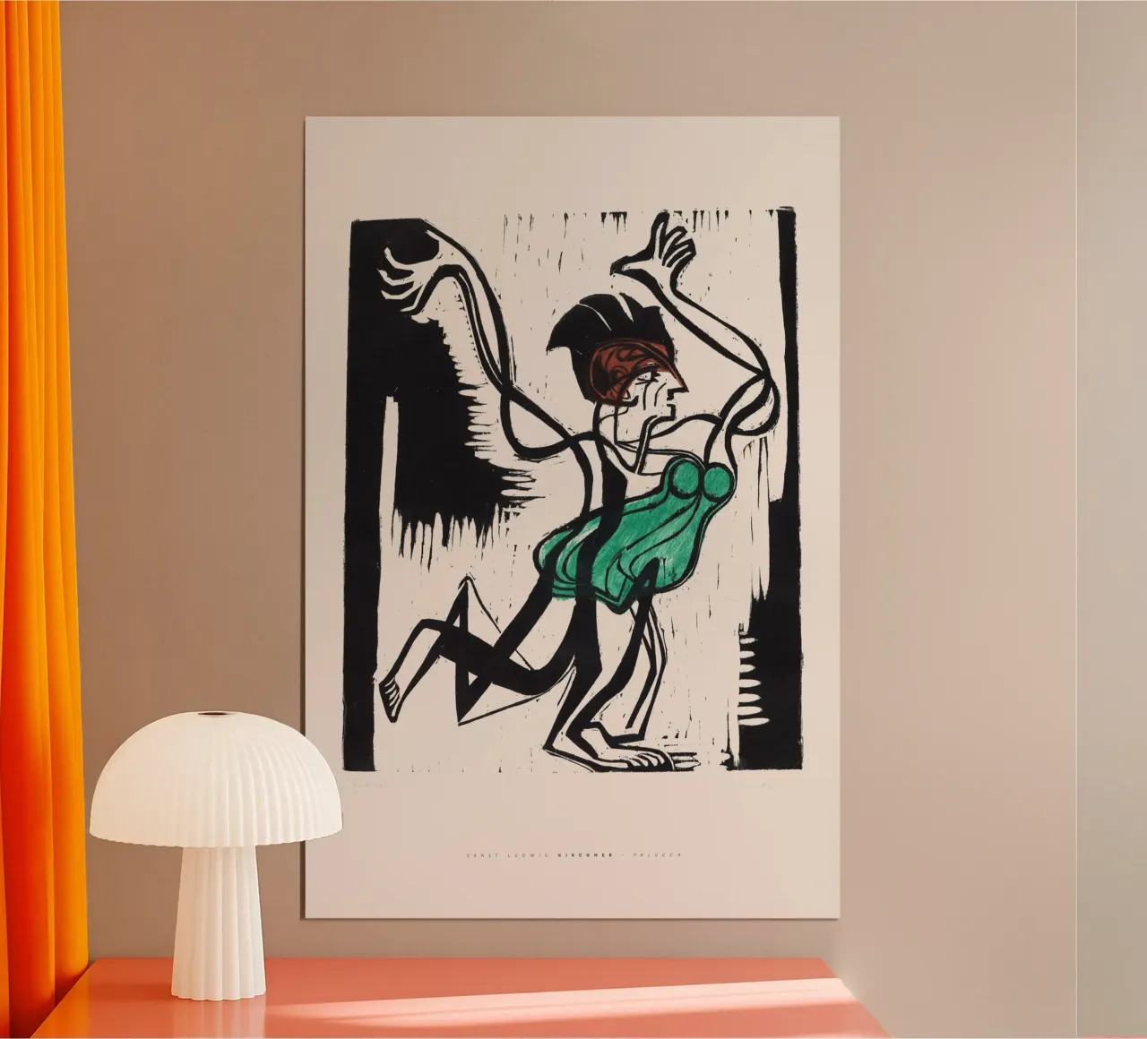 Ernst Ludwig Kirchner - Palucca poster con telaio in plastica da Old Masters