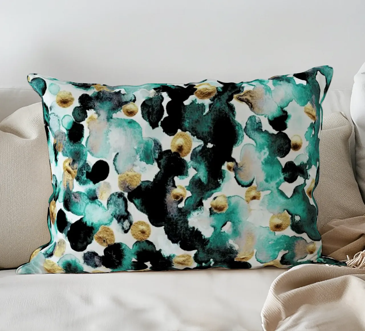 Watercolor 04 decorative cushion by Elisabeth Fredriksson