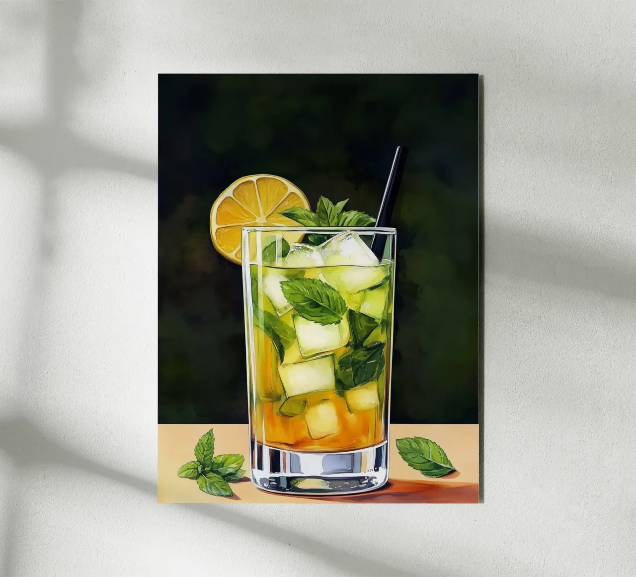 Cocktail rinfrescante pannello forex da Spice & Style