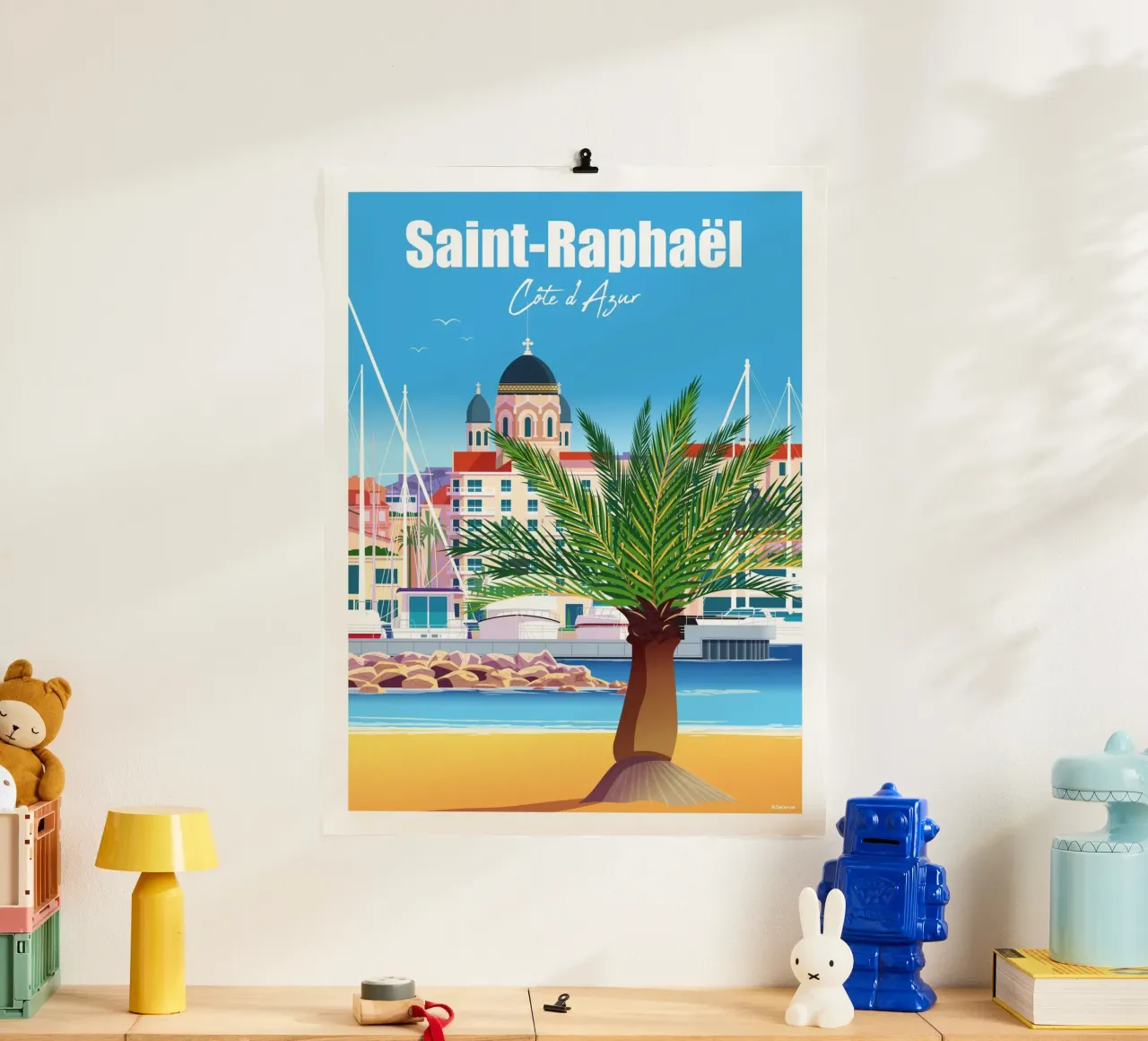 San Raffaele poster con telaio in alluminio da Raphaël Delerue