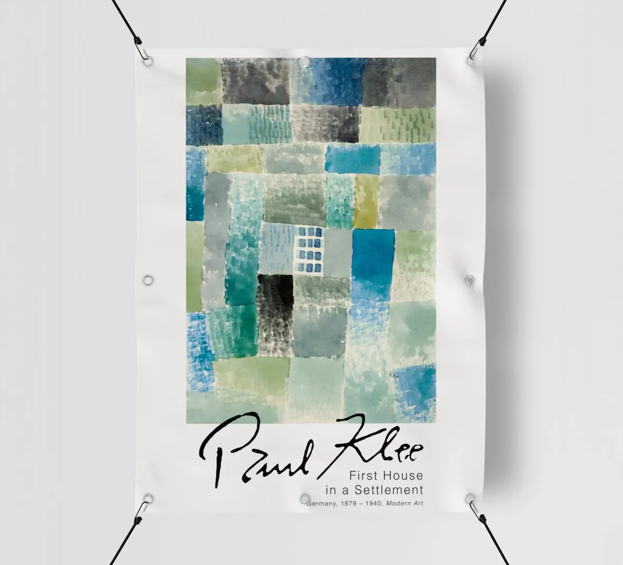 Paul Klee - Prima casa in un insediamento telo in pvc da Old Masters