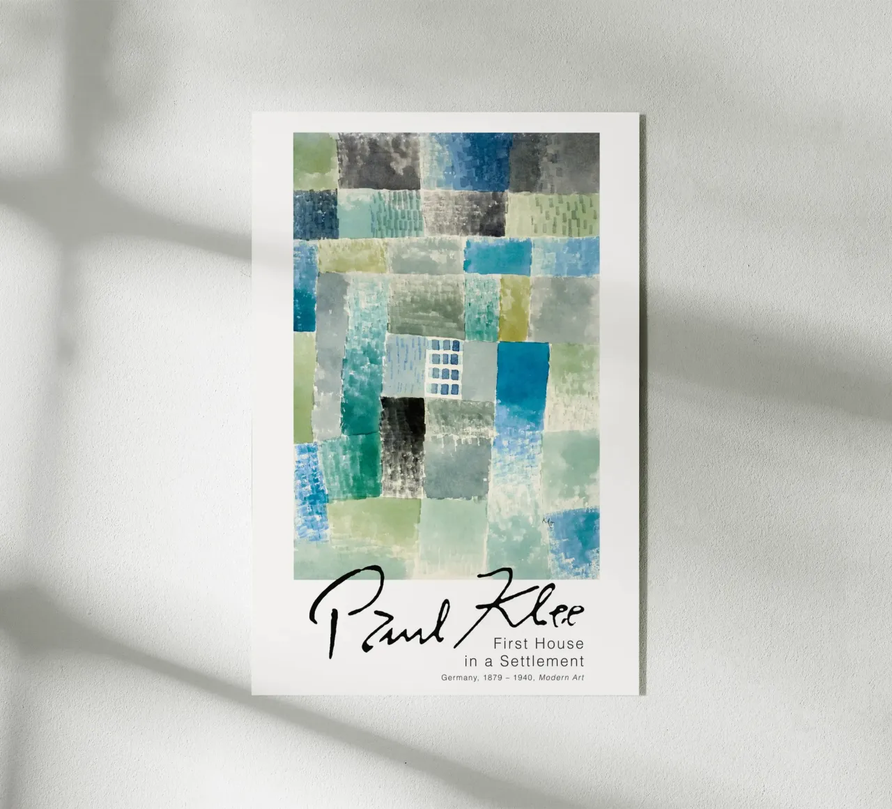 Paul Klee - Prima casa in un insediamento plexiglass da Old Masters