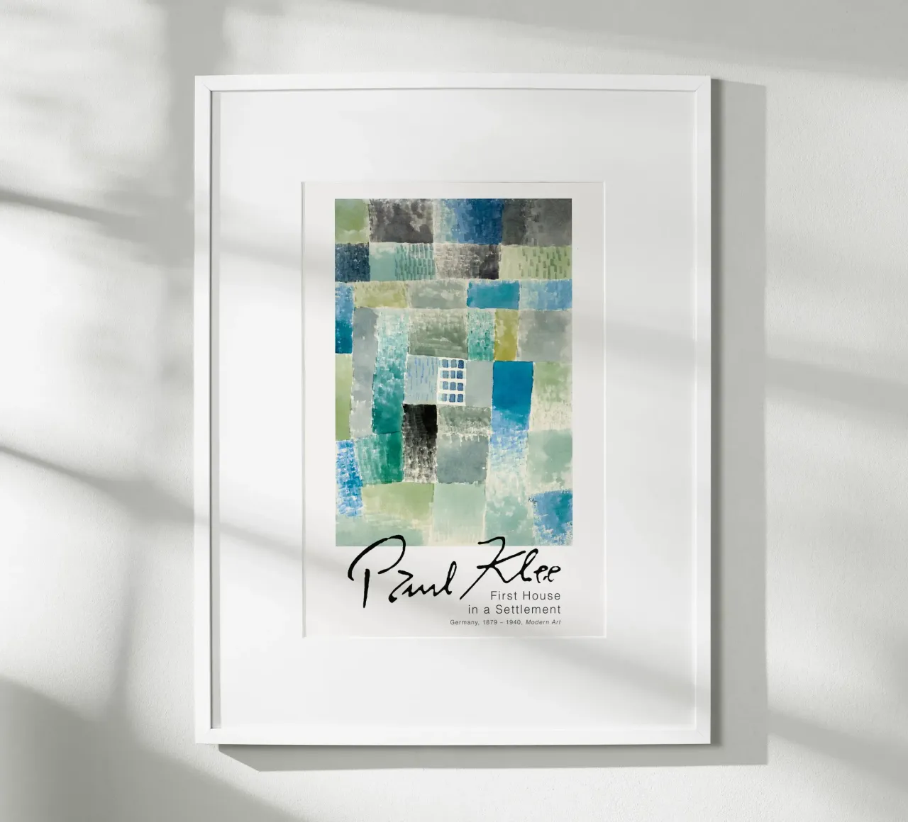 Paul Klee - Prima casa in un insediamento carta hahnemühle da Old Masters