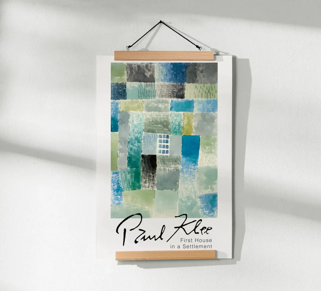 Paul Klee - Prima casa in un insediamento carta hahnemühle da Old Masters