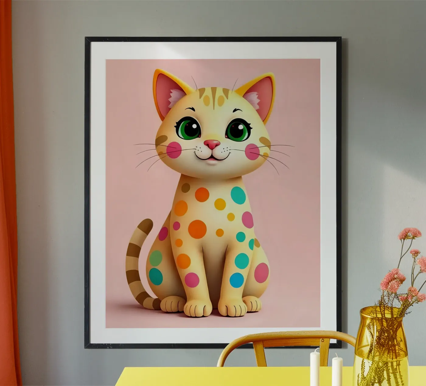 Cat_2 poster da Tierisch bunt by LK