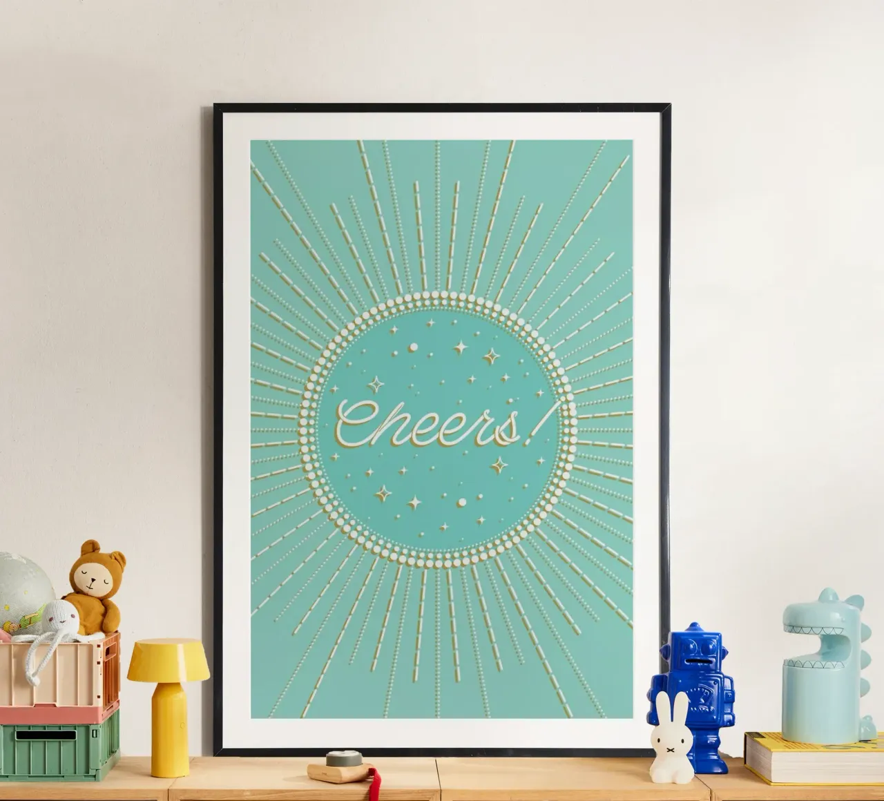 Cheers I poster con telaio in plastica da cafelab