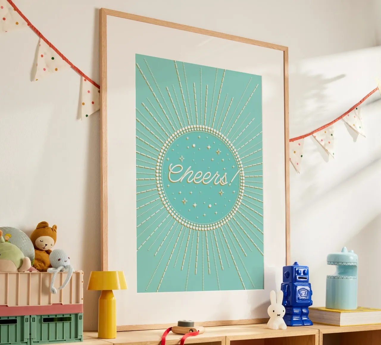 Cheers I poster con telaio in plastica da cafelab