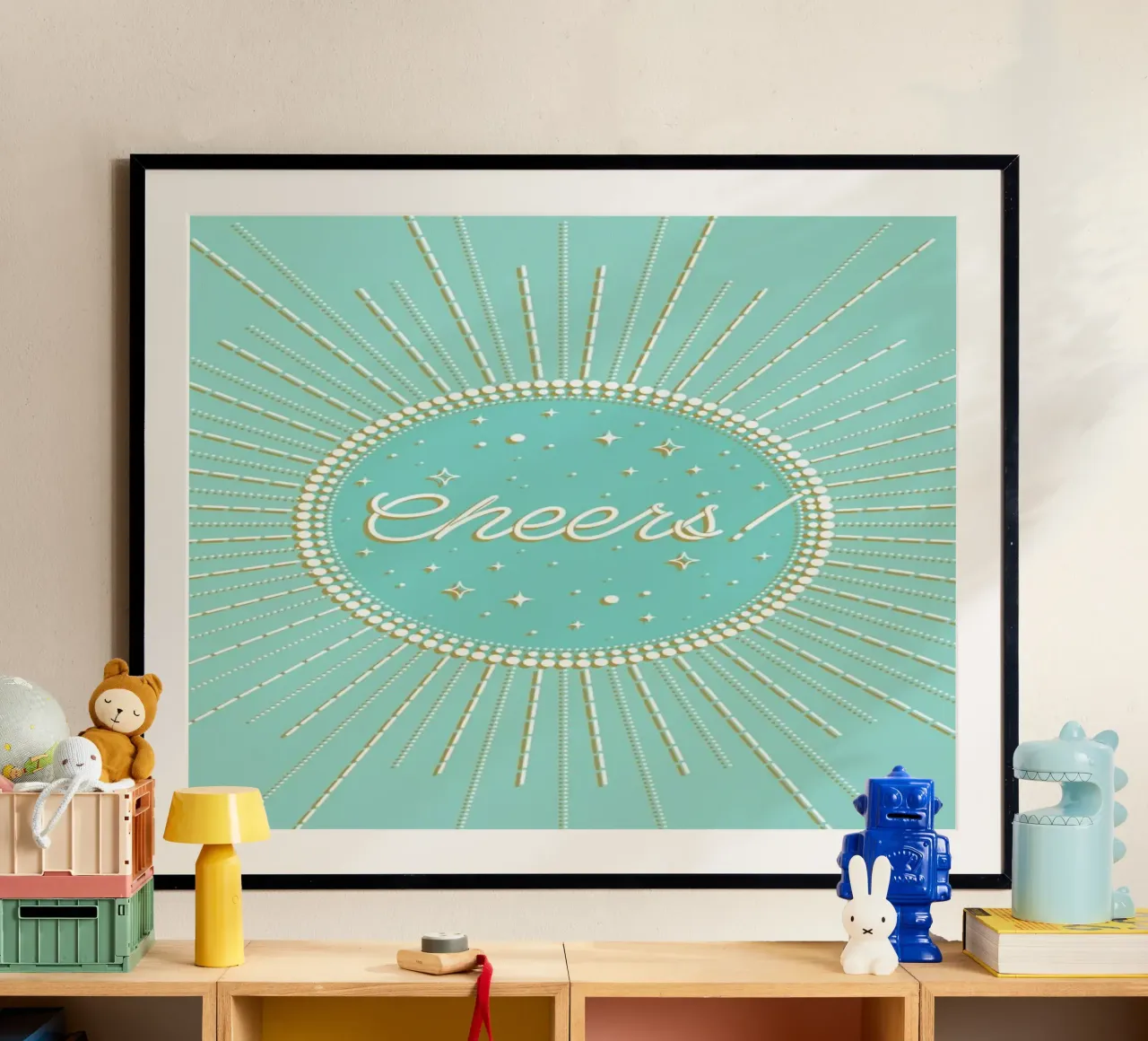 Cheers I poster con telaio in plastica da cafelab