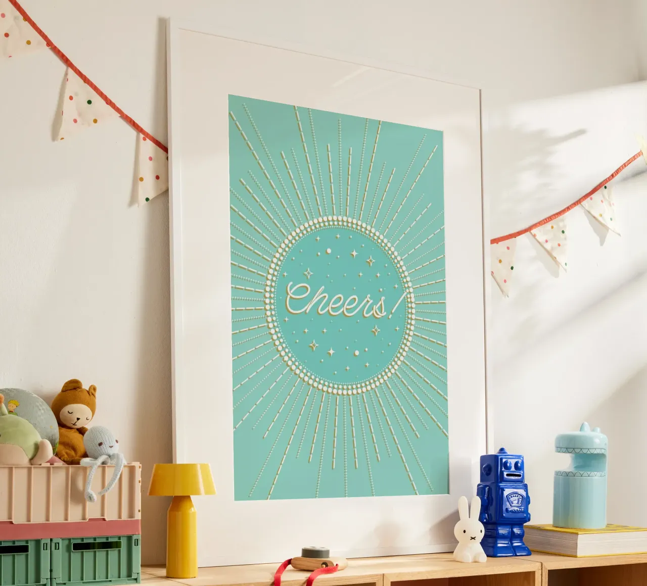 Cheers I poster con telaio in plastica da cafelab