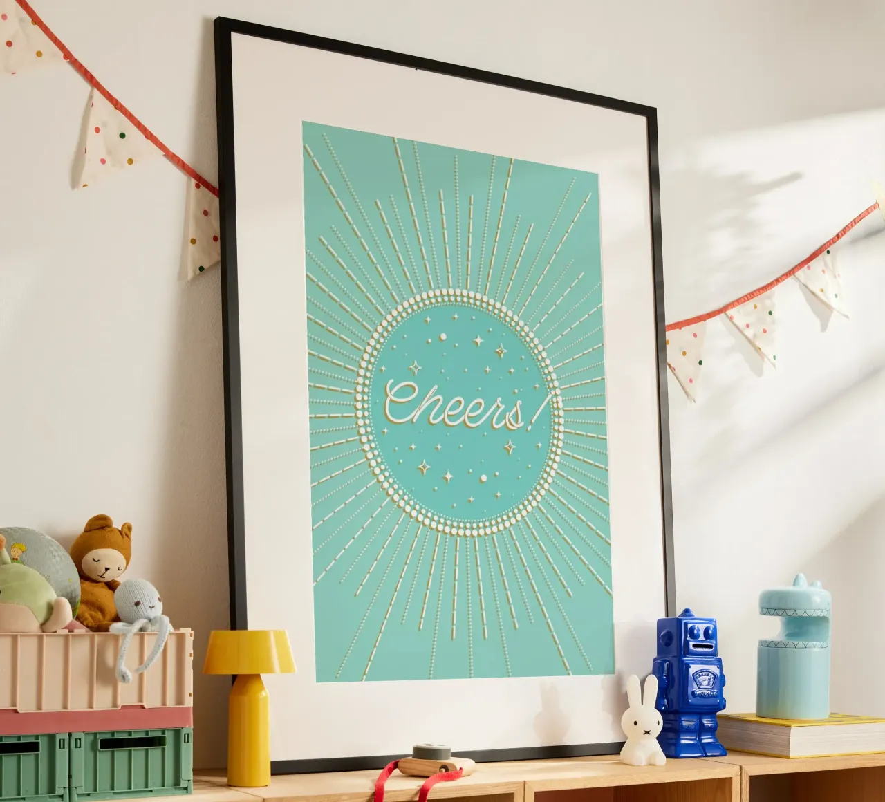 Cheers I poster con telaio in plastica da cafelab