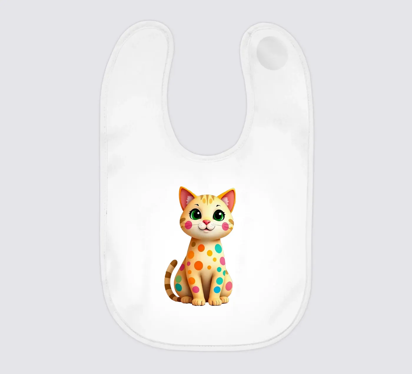 Cat_2a baby bib by Tierisch bunt by LK