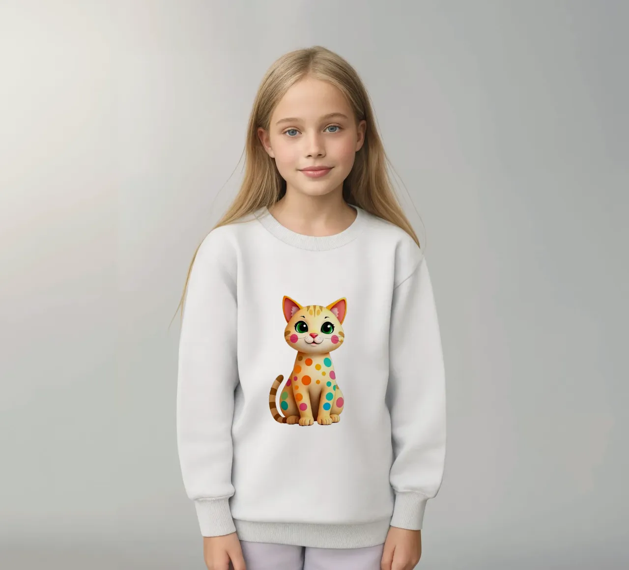 Cat_2a felpa bambino da Tierisch bunt by LK