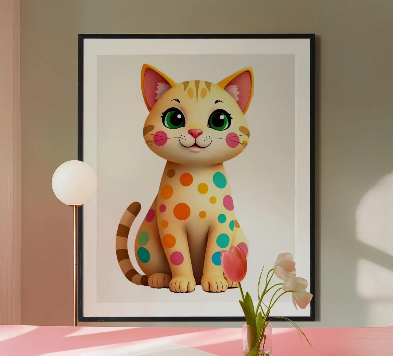 Cat_2a poster da Tierisch bunt by LK