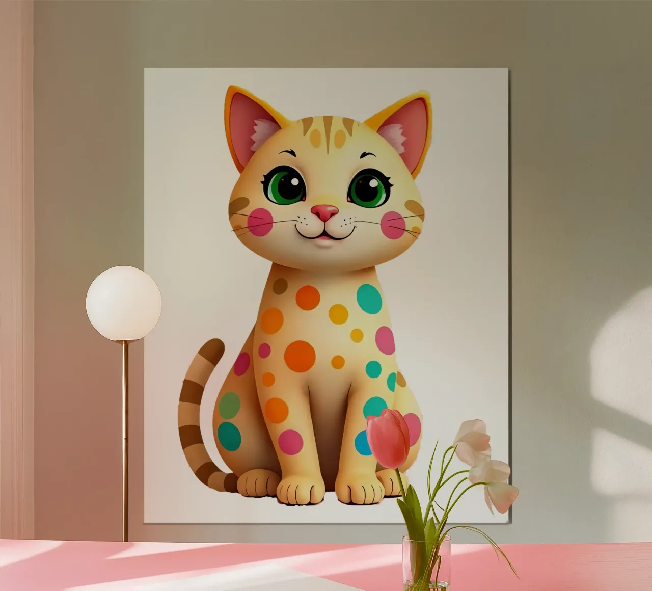 Cat_2a poster da Tierisch bunt by LK