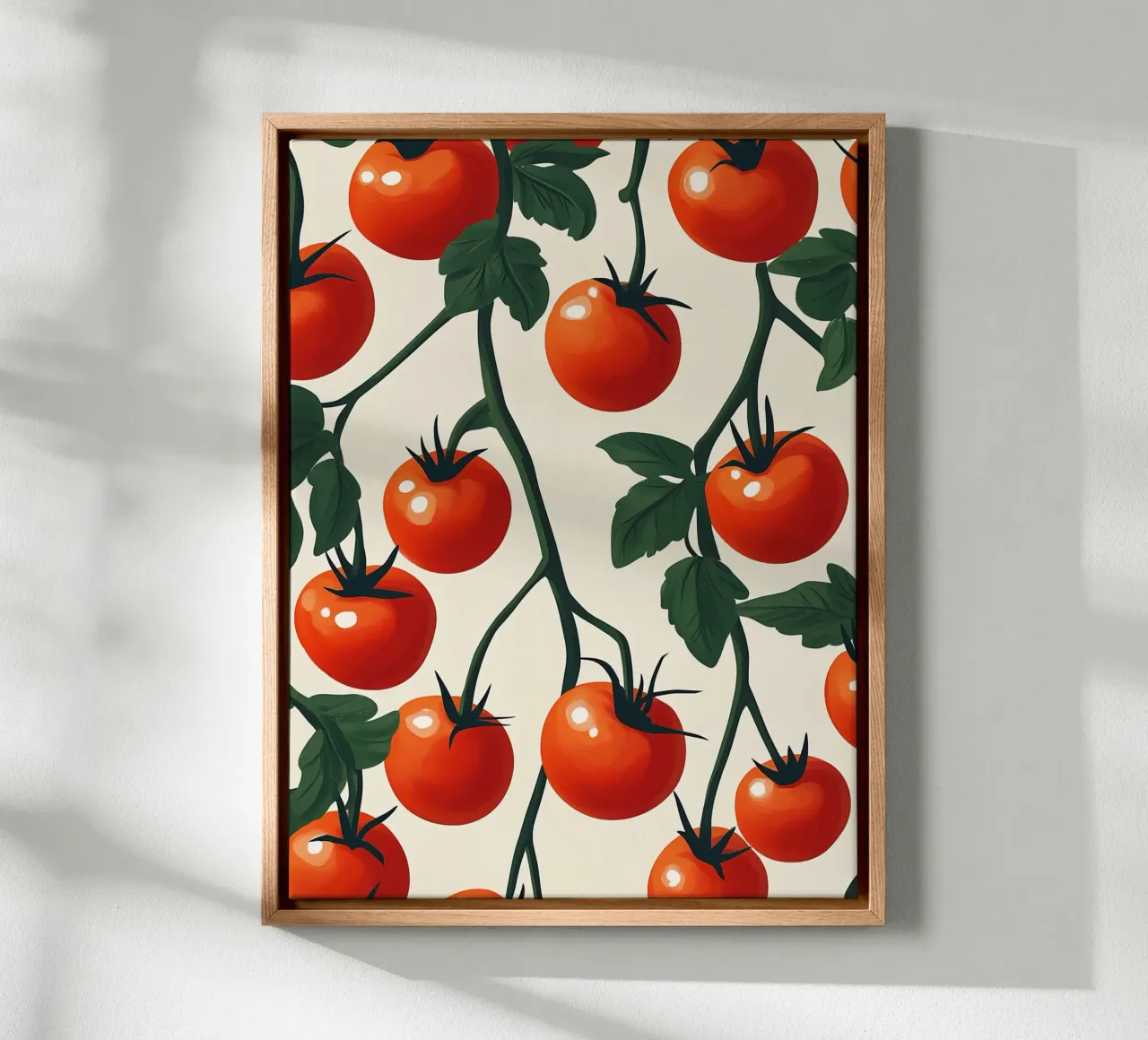 Grappoli di pomodoro tela con Cornice a cassetta da Spice & Style