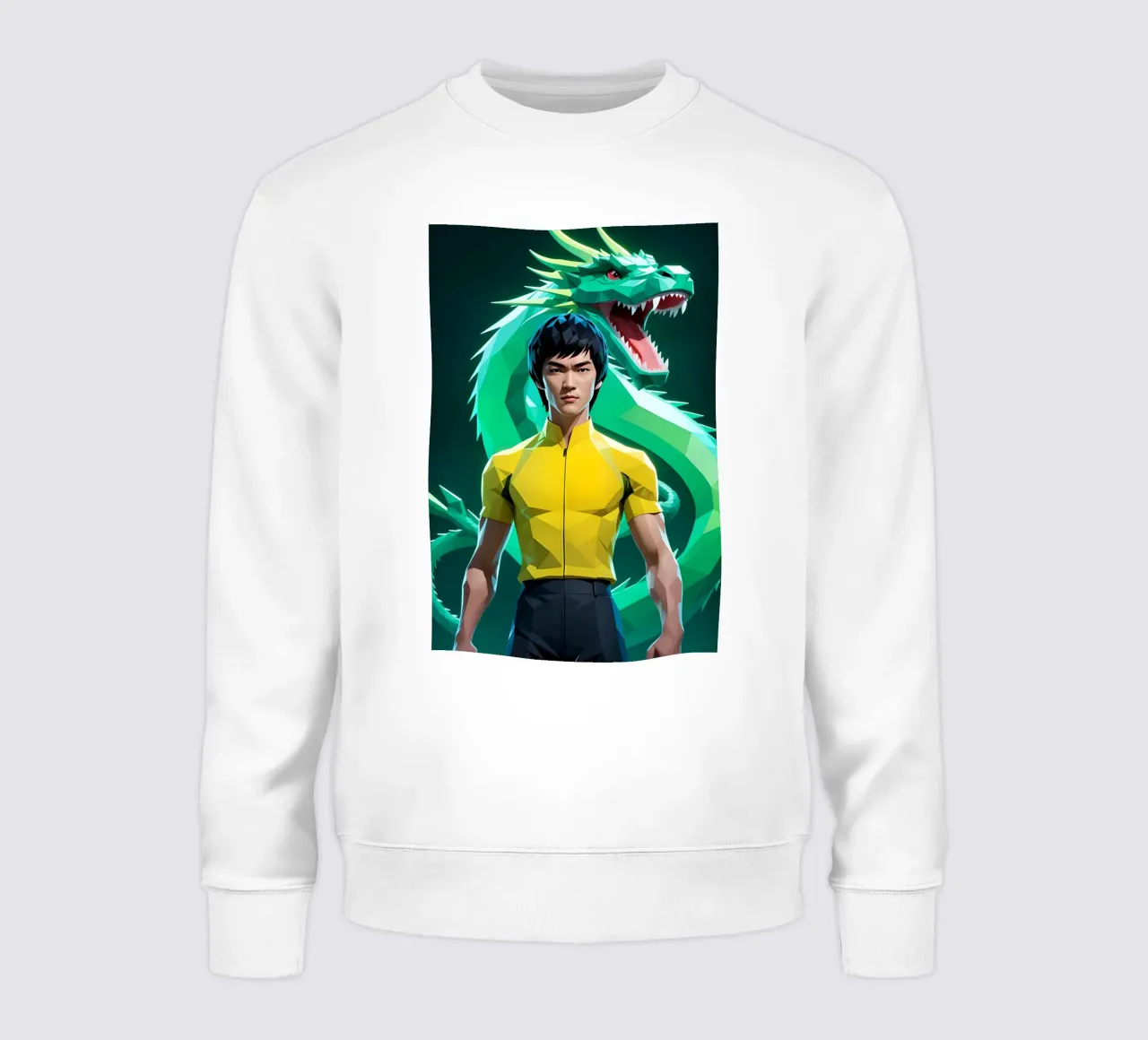 Bruce Lee drago verde felpa da BONANZA