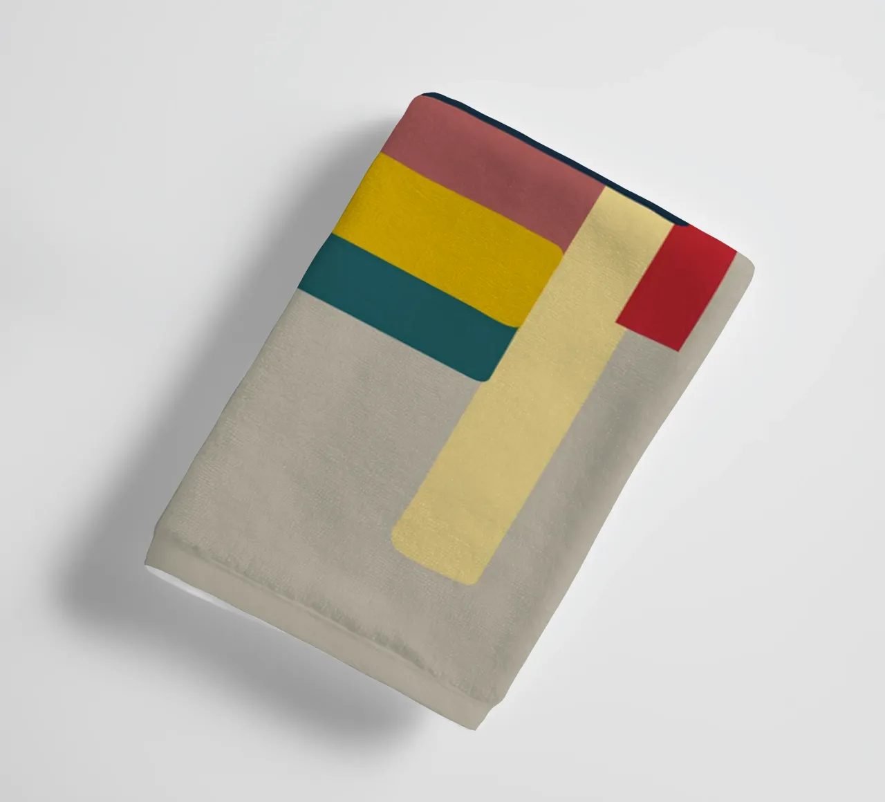 Póster geométrico retro - Diseño minimalista de pared Bauhaus toalla de baño de Spunk