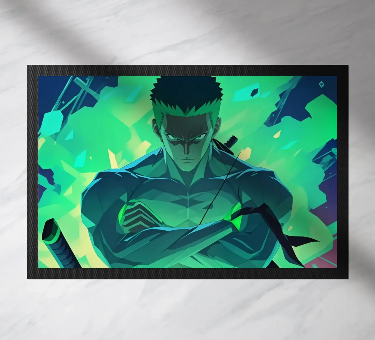 Roronoa zoro verde neon zerbino da BONANZA