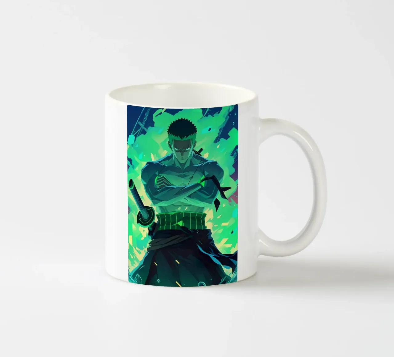 Roronoa zoro verde neon tazza in ceramica da BONANZA