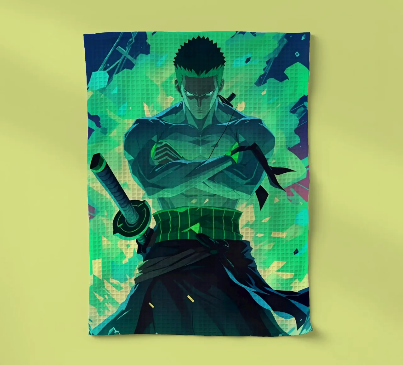 Roronoa zoro vert néon torchon de BONANZA