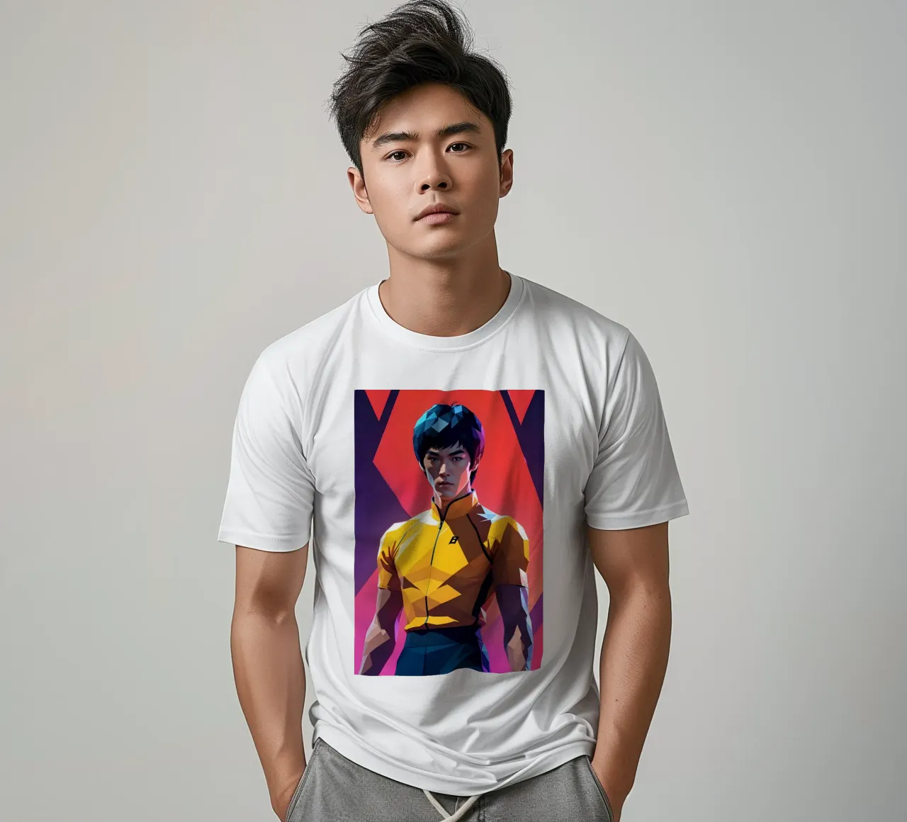 Bruce Lee Porträt T-Shirt von BONANZA
