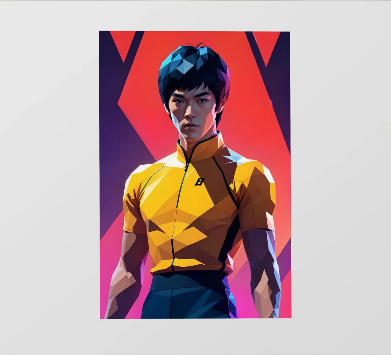 Ritratto di Bruce Lee telo in pvc da BONANZA