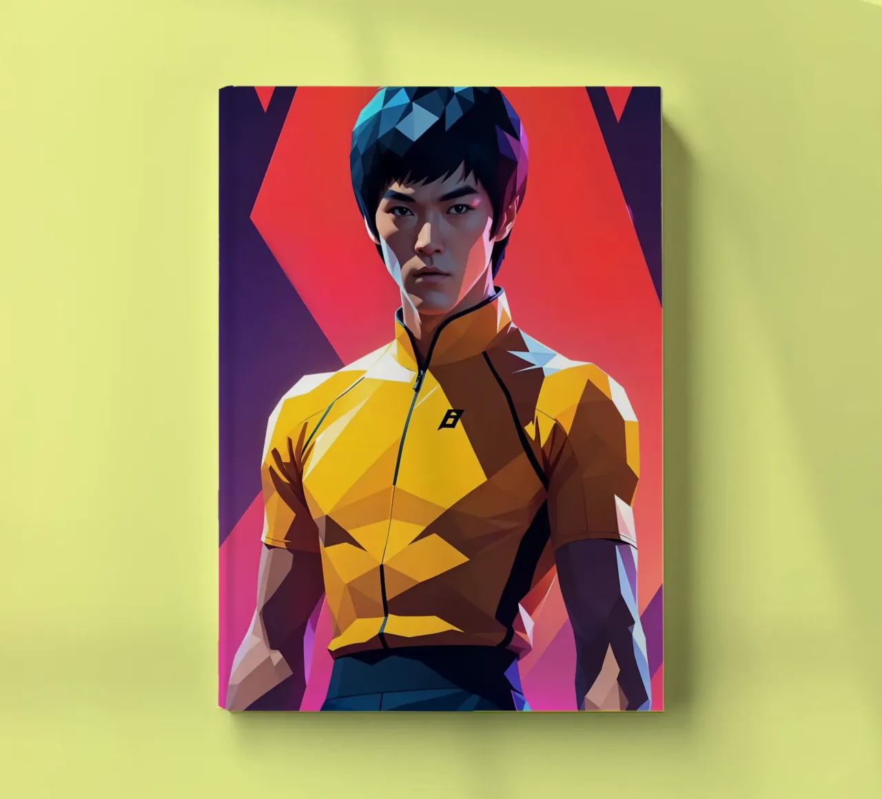 Bruce Lee portrait notebook by BONANZA