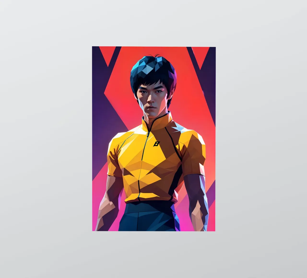 Bruce Lee portrait sticker by BONANZA