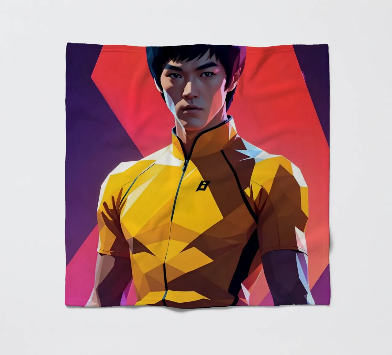 Ritratto di Bruce Lee coperta in pile da BONANZA