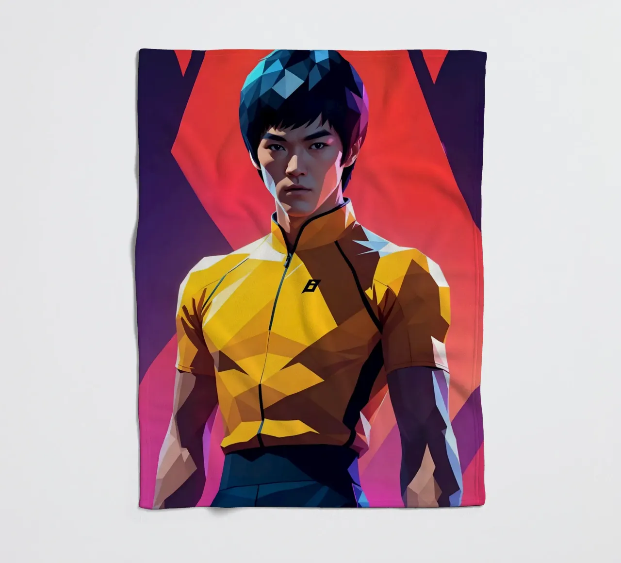 Ritratto di Bruce Lee coperta in pile da BONANZA
