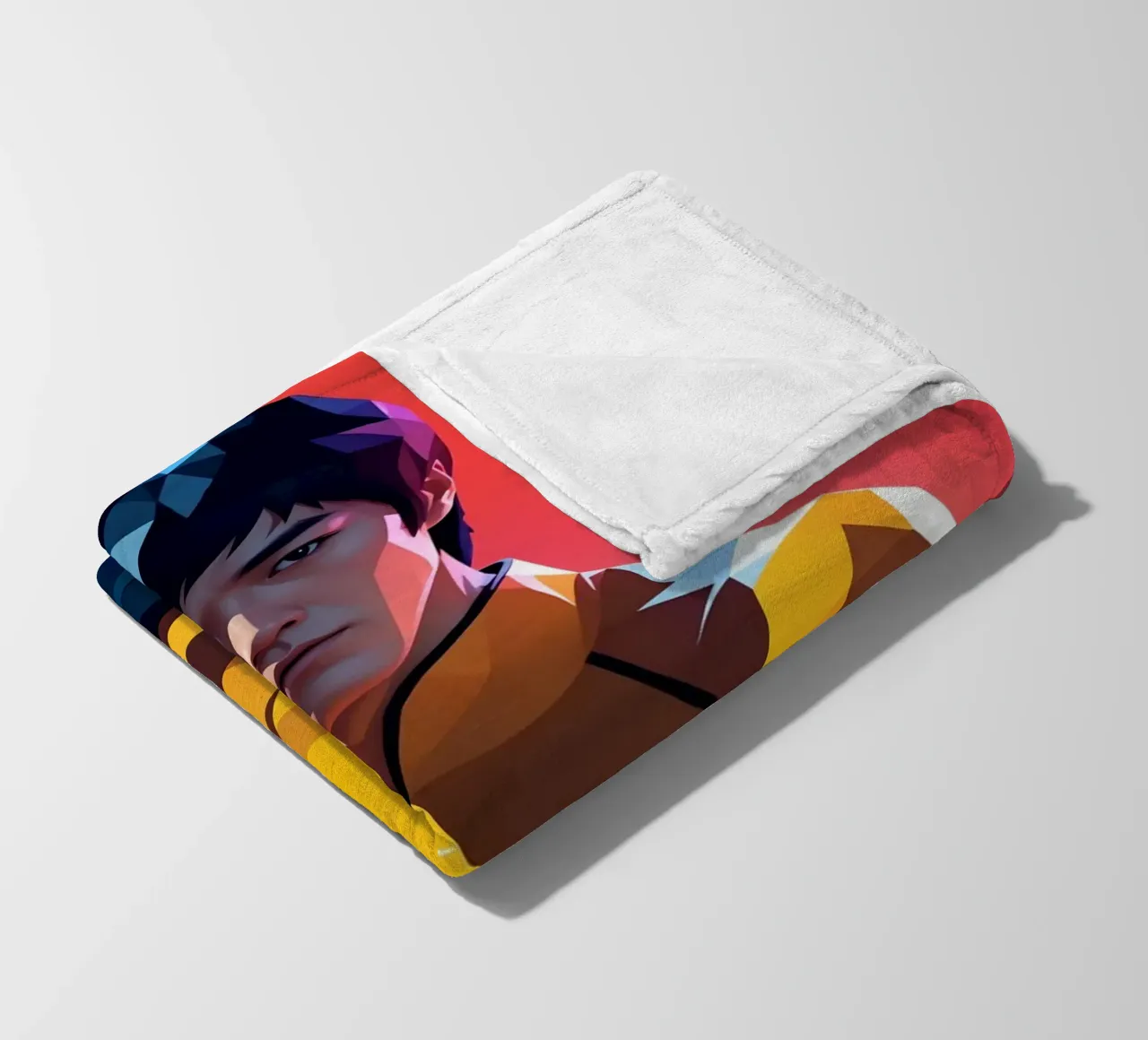 Ritratto di Bruce Lee coperta in pile da BONANZA