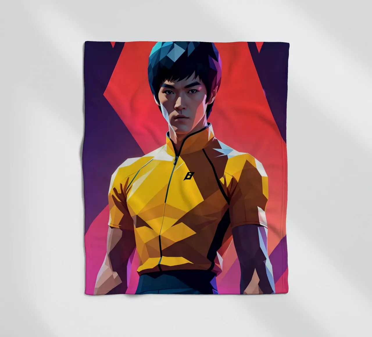 Ritratto di Bruce Lee coperta in pile da BONANZA
