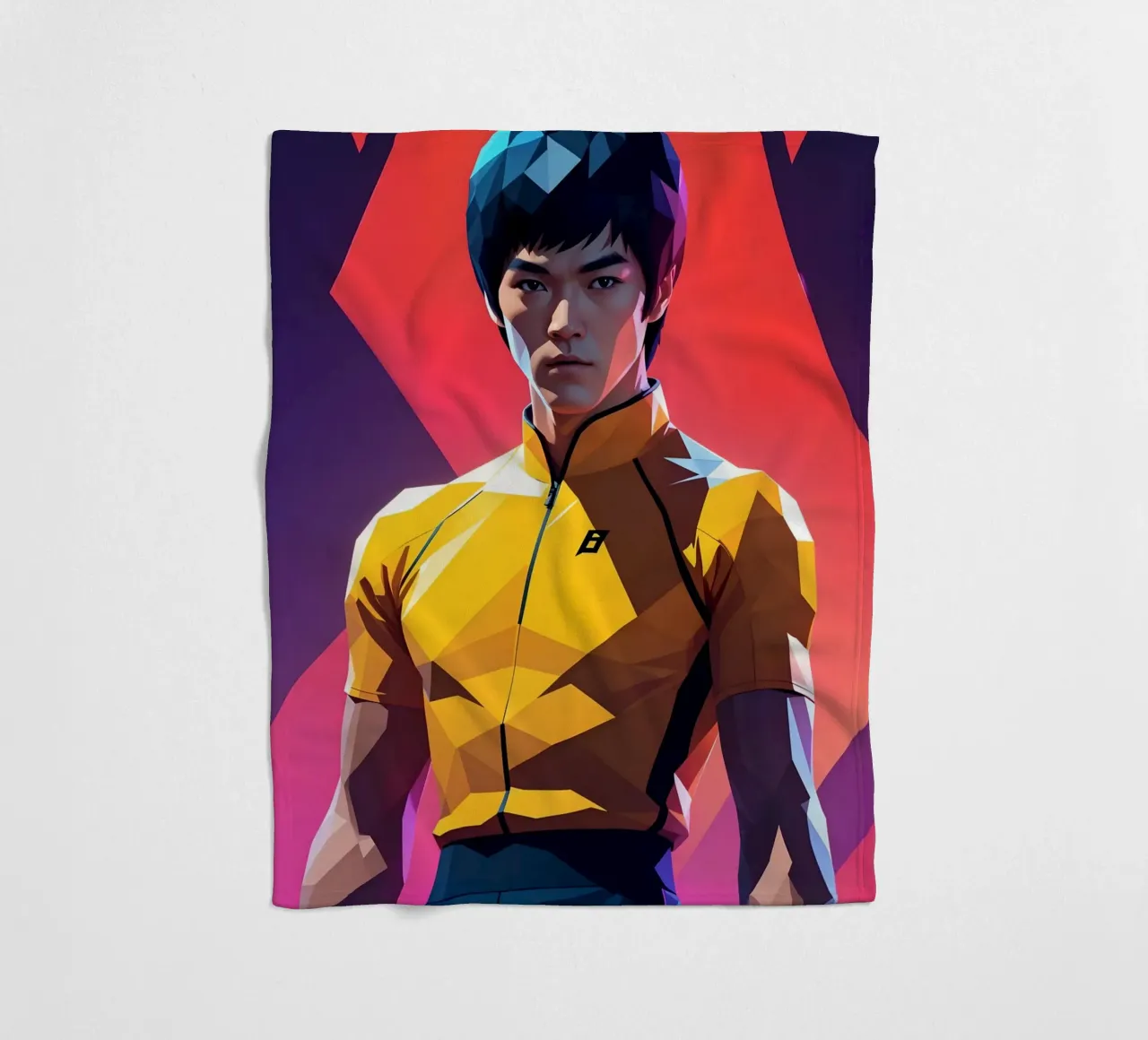 Ritratto di Bruce Lee coperta in pile da BONANZA