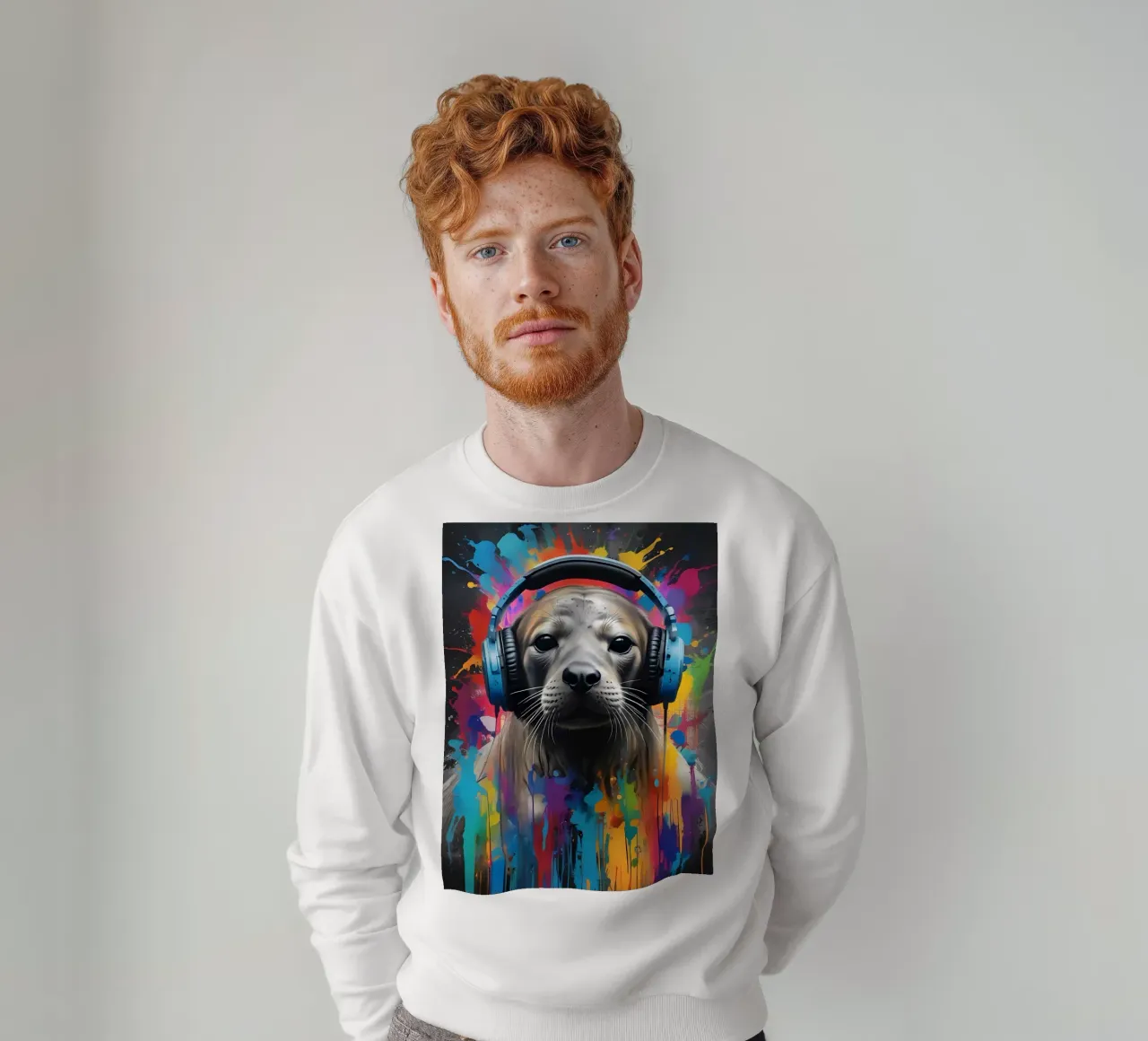 Piccola foca in cuffia felpa da MakArena