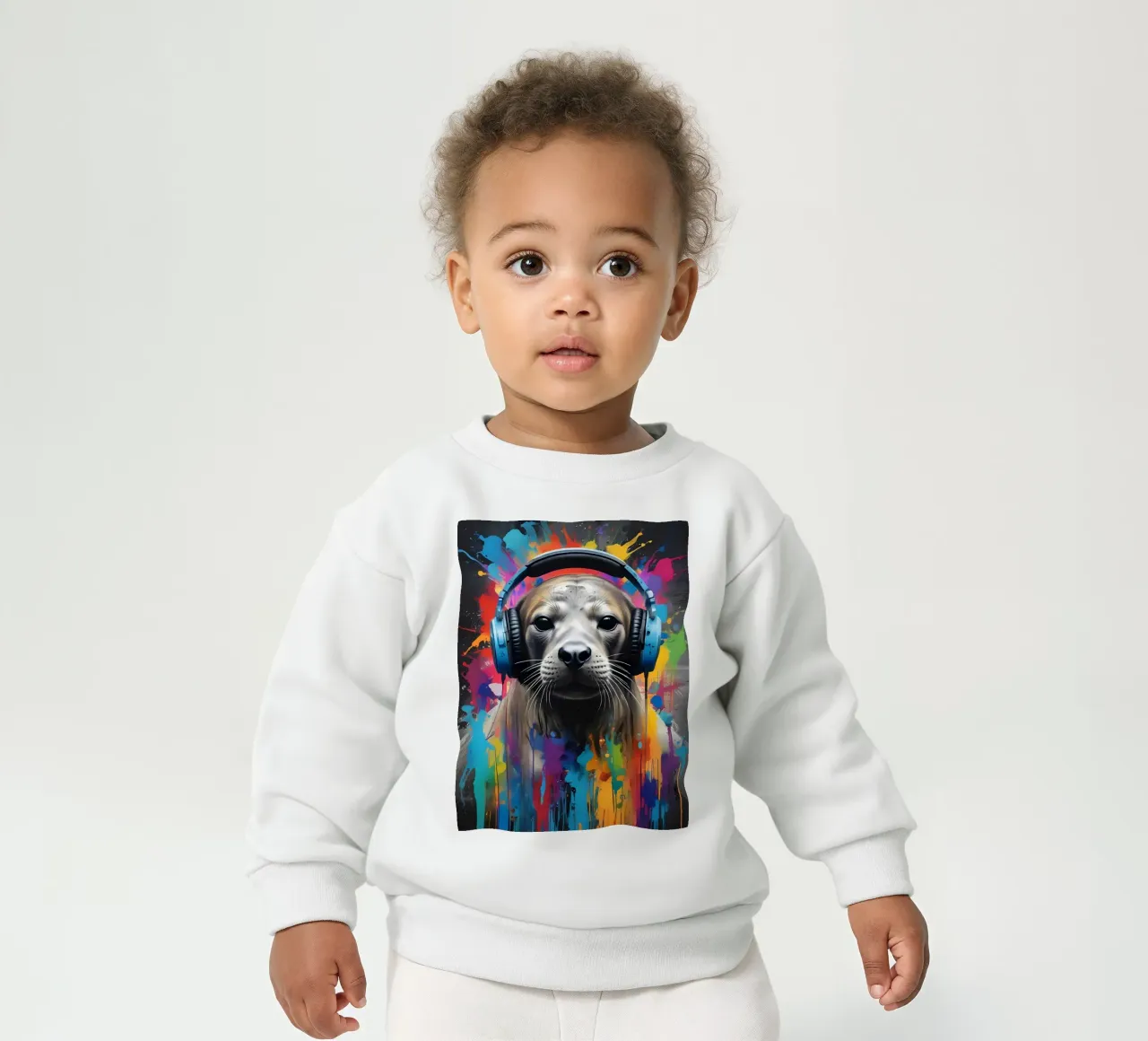 Piccola foca in cuffia felpa neonato da MakArena