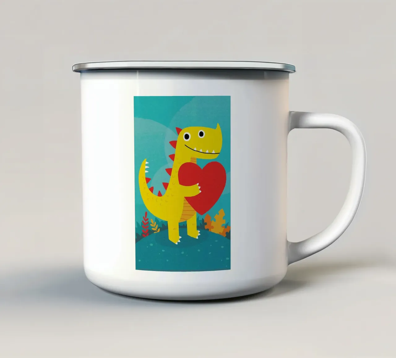Dino Love tazza in smalto da DinoMike