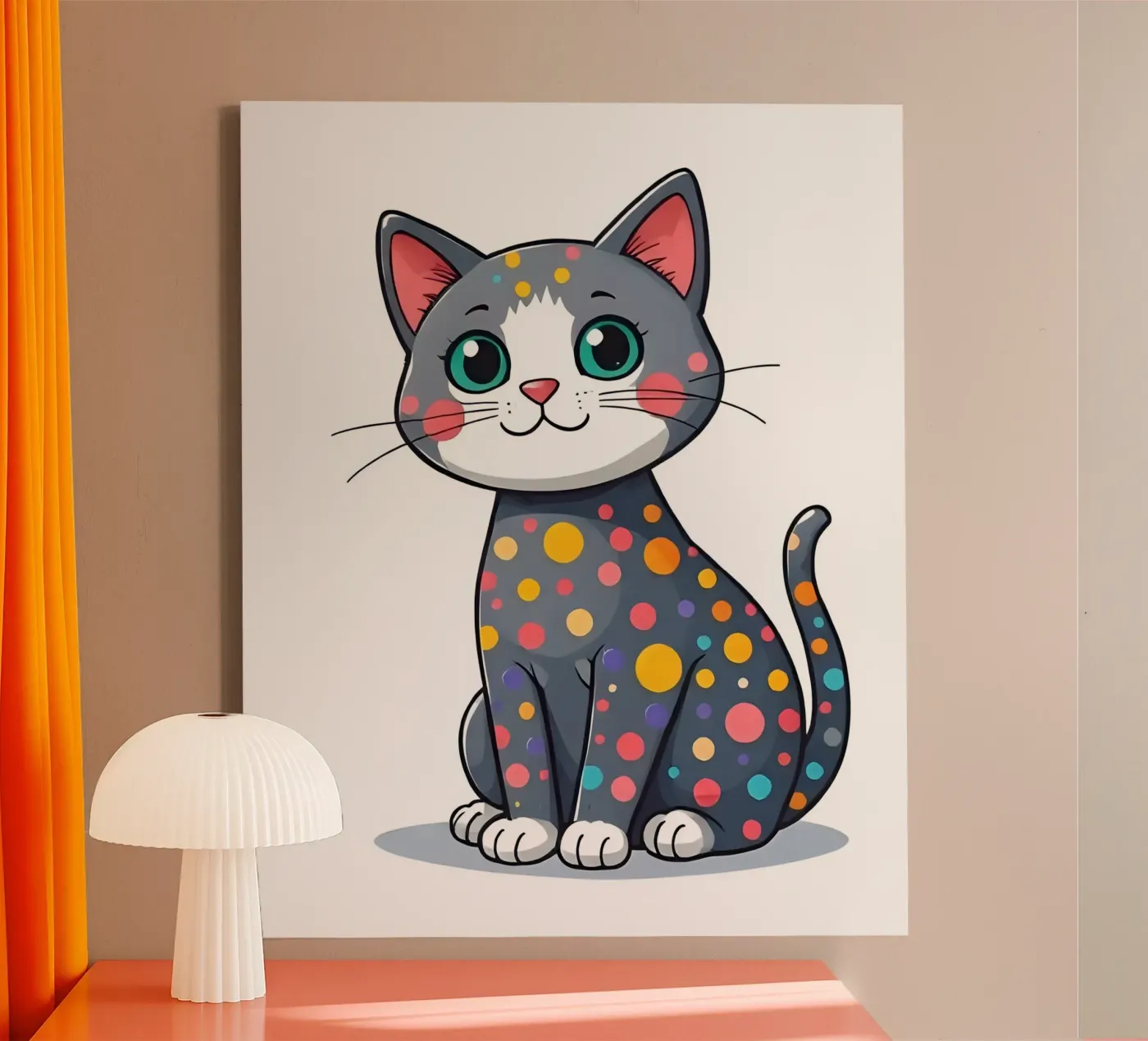 Cat_3 canvas by Tierisch bunt by LK