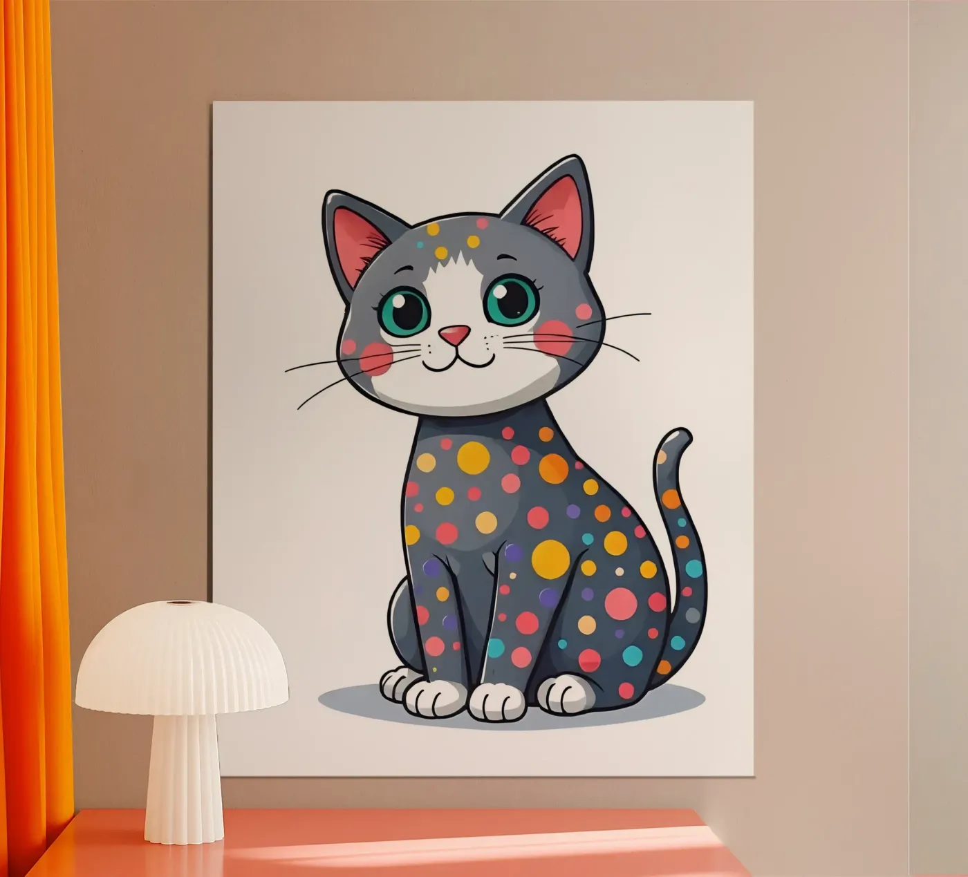 Cat_3 poster de Tierisch bunt by LK